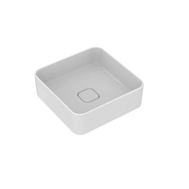 IDEAL STANDARD Strada 2 lavabo da appoggio senza foro con troppopieno 40x40 cm