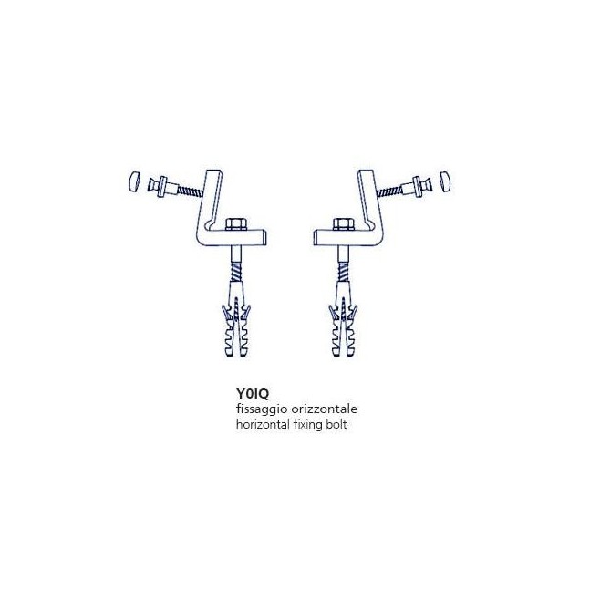 HATRIA fissaggi orizzontali per sanitari o semi colonna