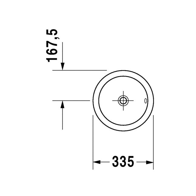 DURAVIT Architec lavabo da incasso 33,5 cm