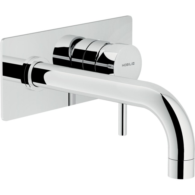 NOBILI Live miscelatore a parete per lavabo 150 cm cromo