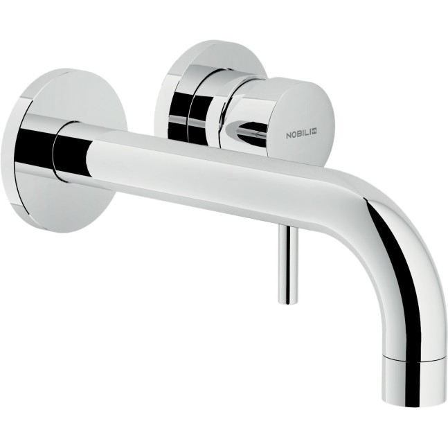 NOBILI Live miscelatore a parete senza piastra per lavabo 15 cm cromo