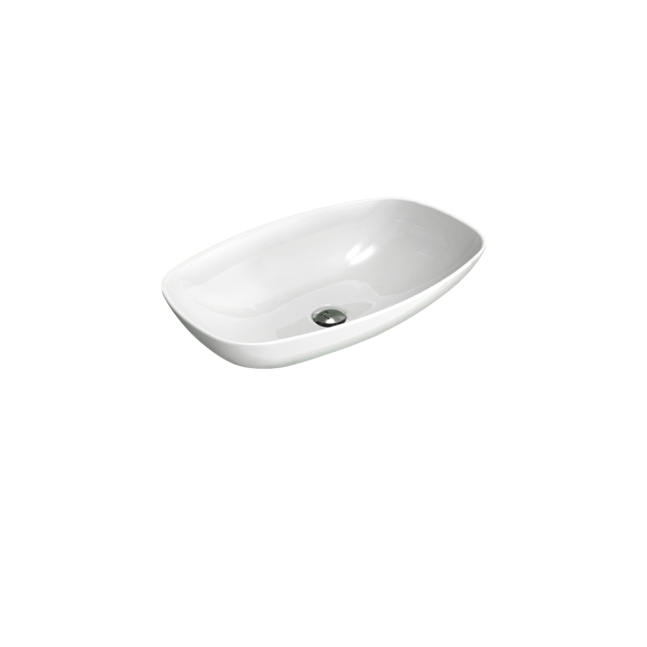 FLAMINIA Nuda lavabo rettangolare senza foro 61x39,5 cm