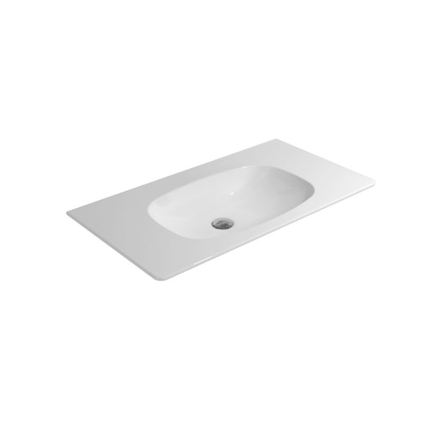 FLAMINIA Nuda lavabo consolle sospeso 90x48,5 cm
