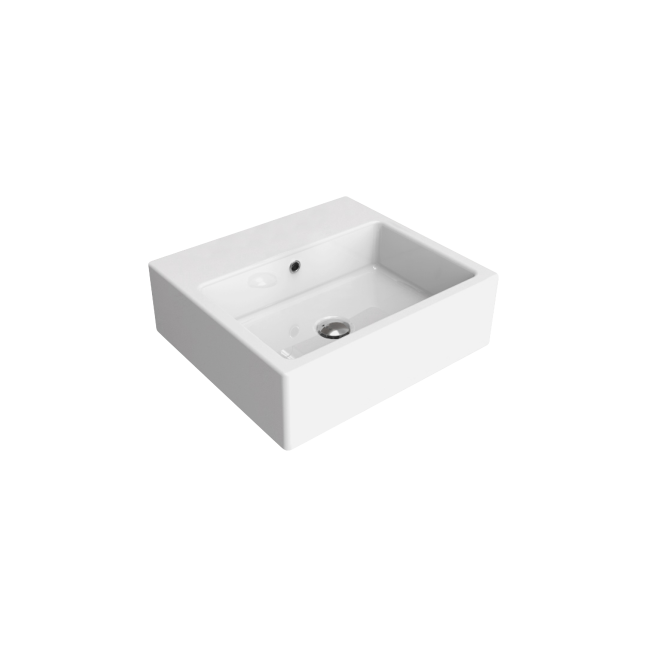 FLAMINIA Acquagrande lavabo da appoggio o sospeso 50x45