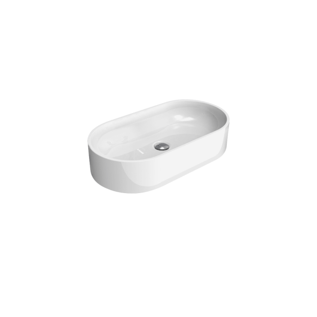 FLAMINIA Pass lavabo ovale da appoggio 65x35 cm