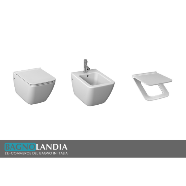 LAUFEN Jika Vaso + Bidet + Copriwater sospesi