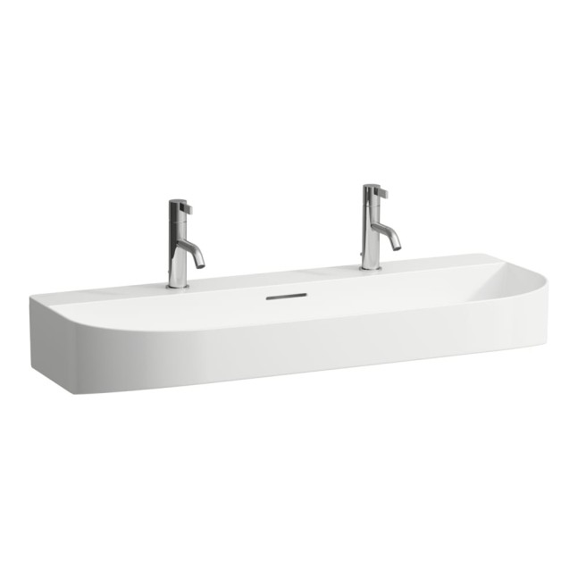 LAUFEN Sonar lavabo con doppio monoforo 100x42 cm