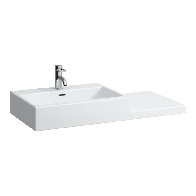 LAUFEN Living lavabo a muro con mensola a destra