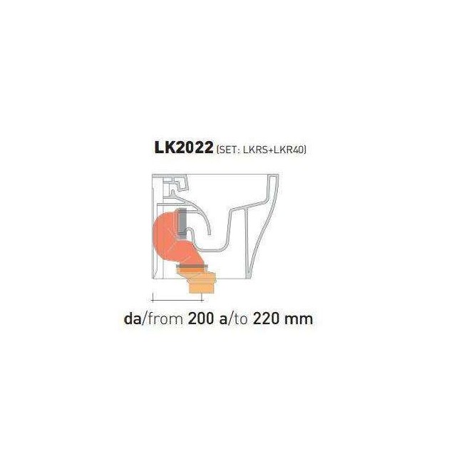 FLAMINIA Set curve tecniche per wc a terra