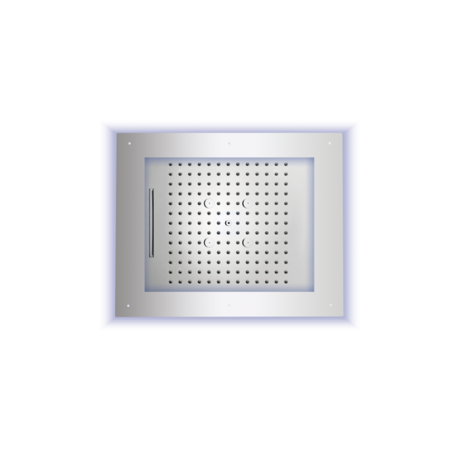 BOSSINI Soffione Frame con cromoterapia 60x50 cm