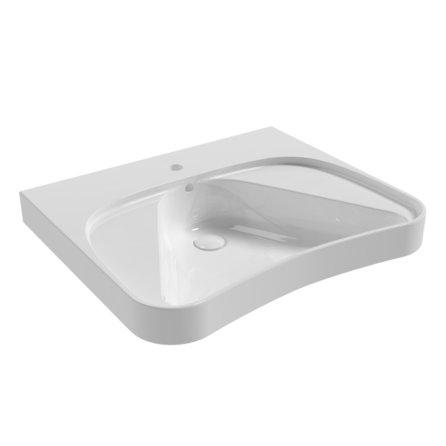 FLAMINIA App Solution lavabo sospeso Bianco Lucido