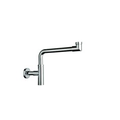 CERAMICA GLOBO Argento sifone salvaspazio per lavabo