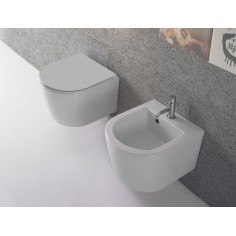CERAMICA GLOBO Forty3 Vaso sospeso+ Bidet + Copriwater Soft 43 cm