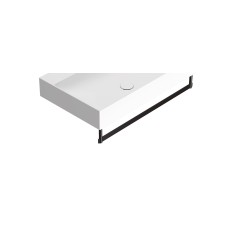CERAMICA GLOBO Stone portasciugamani Nero per lavabo sospeso