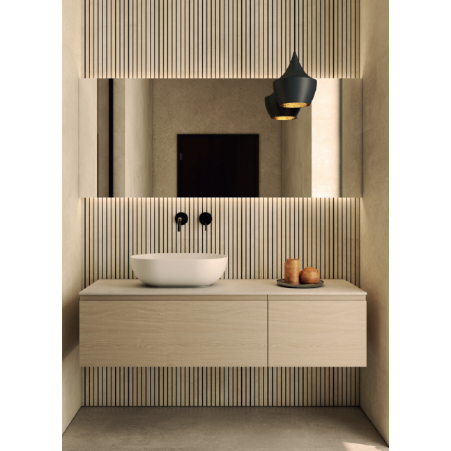 CERAMICA GLOBO Composizione bagno con doppia base