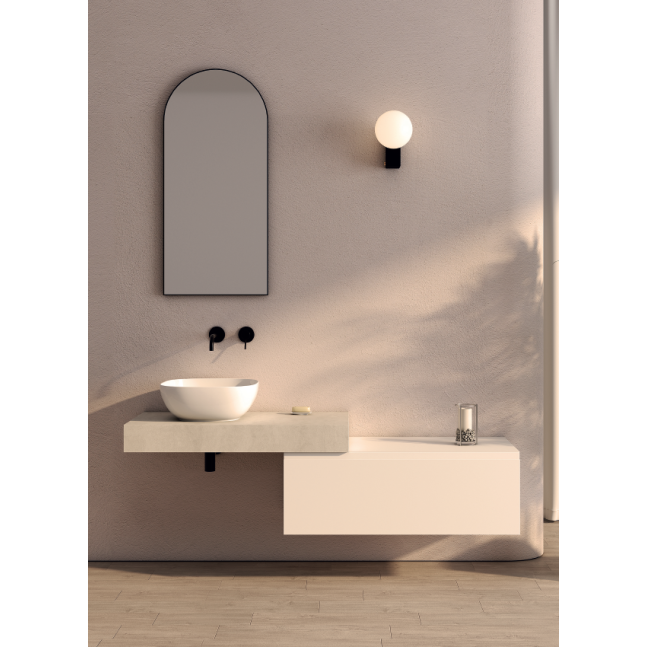 CERAMICA GLOBO Composizione bagno con mensola e cassettone