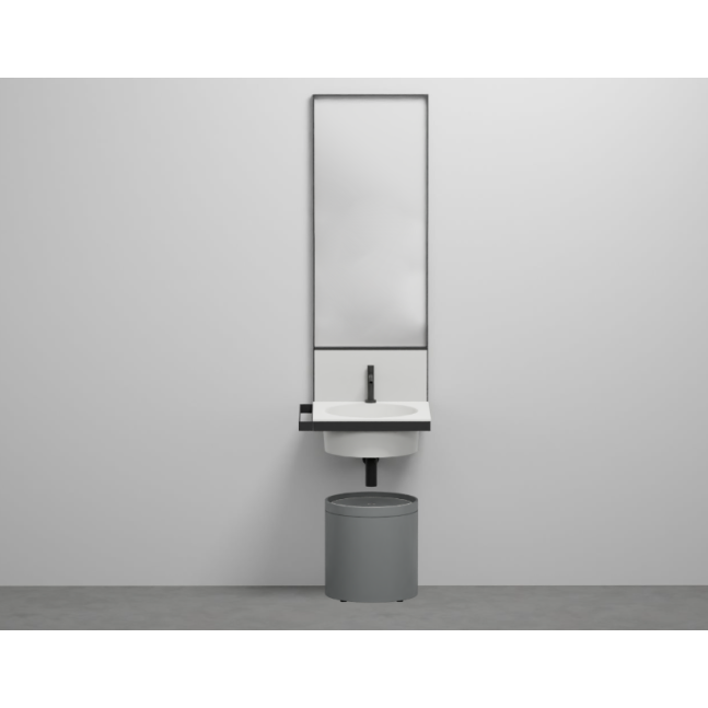CERAMICA CIELO Elle lavabo tondo con specchio