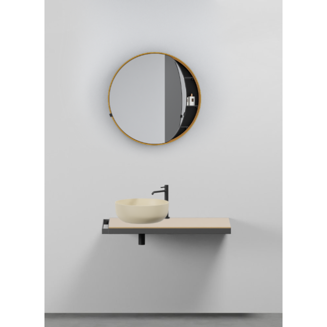 CERAMICA CIELO Multiplo piano da 90 cm con lavabo