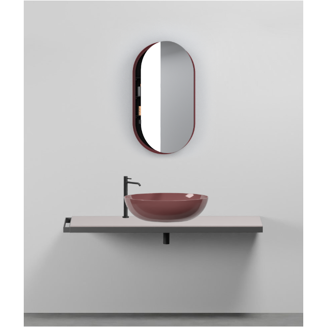 CERAMICA CIELO Multiplo piano da 140 cm con lavabo