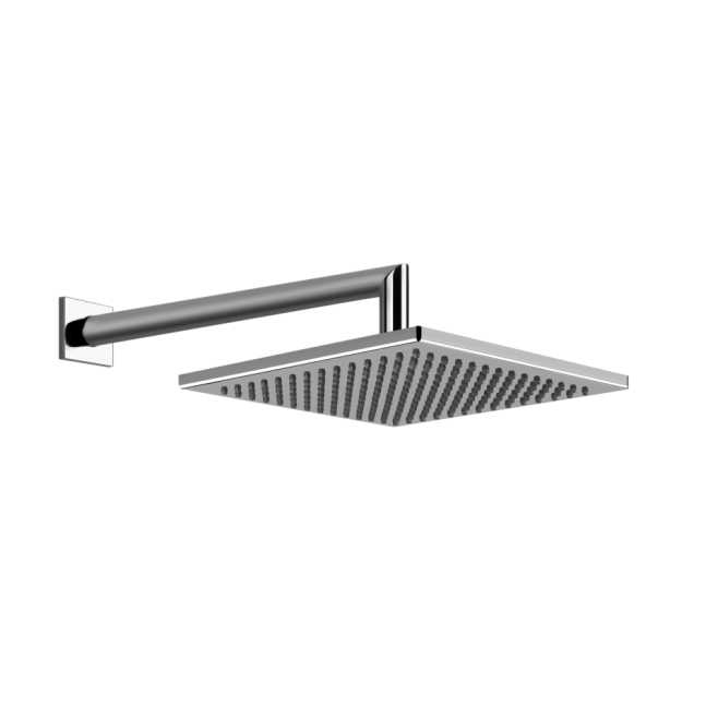 GESSI Emporio soffione quadrato a parete 20x20 cm CROMO