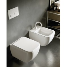 HATRIA Bianca Wc sospeso + bidet + copriwater SoftClose