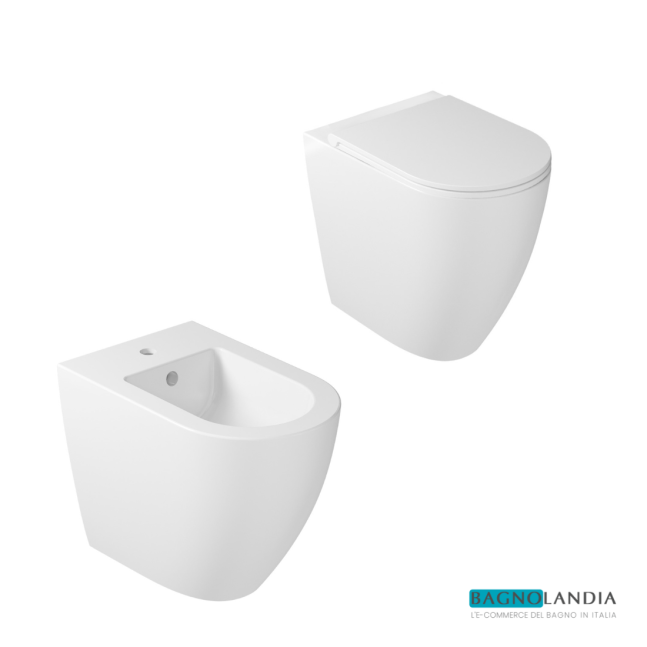 GALASSIA Dream Wc da 56 cm + Bidet + Copriwater SoftClose