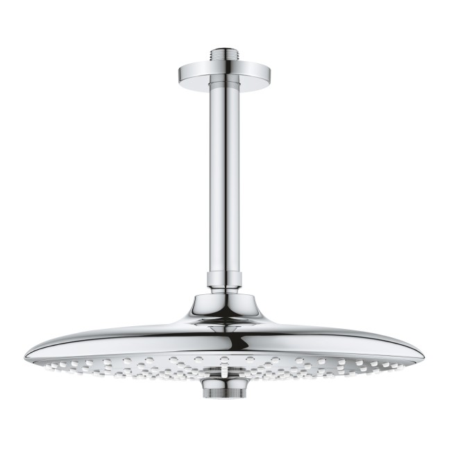 GROHE Euphoria soffione a 3 getti con braccio a soffitto
