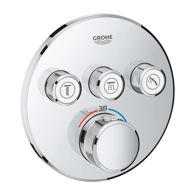 GROHE Grohtherm SmartControl termostatico doccia 3 vie tondo