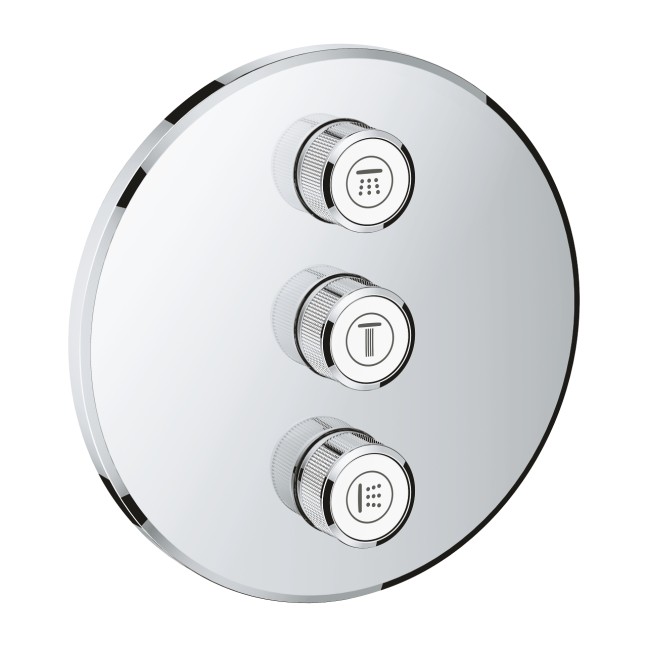 GROHE Grohtherm SmartControl rubinetto incasso tondo triplo