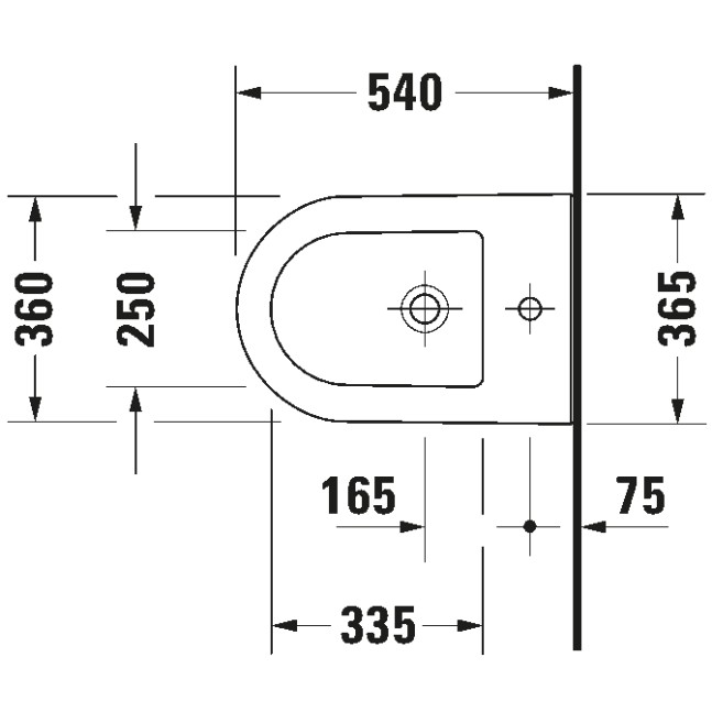 DURAVIT Darling New bidet sospeso