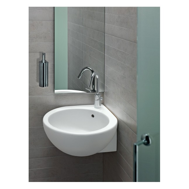 HATRIA You&Me lavabo ad angolo salvaspazio versione SINISTRA