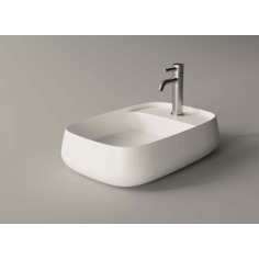 ALICE Nur lavabo da appoggio con foro laterale