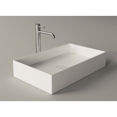 ALICE Hide lavabo d'appoggio rettangolare