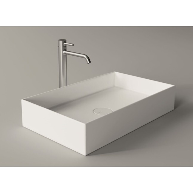 ALICE Hide lavabo d'appoggio rettangolare