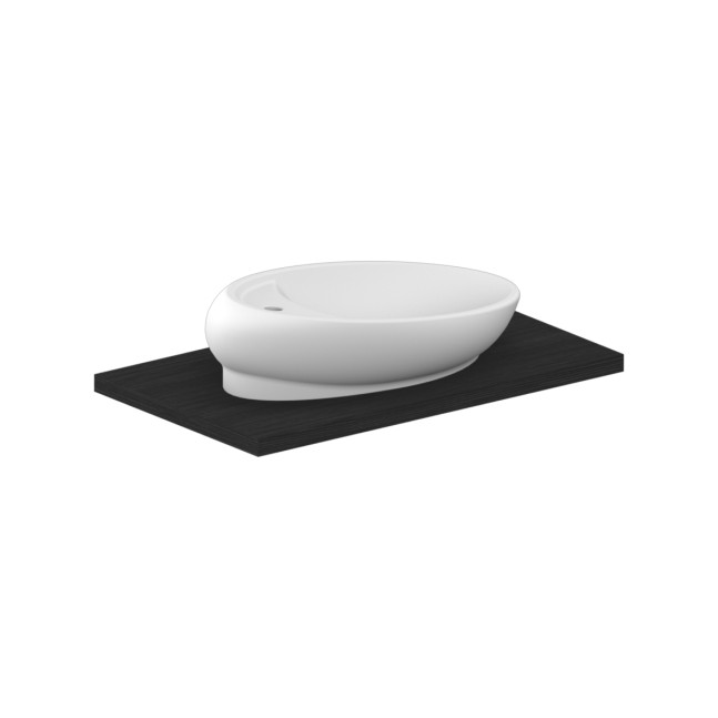 SCARABEO Moai lavabo da appoggio da 71 cm monoforo
