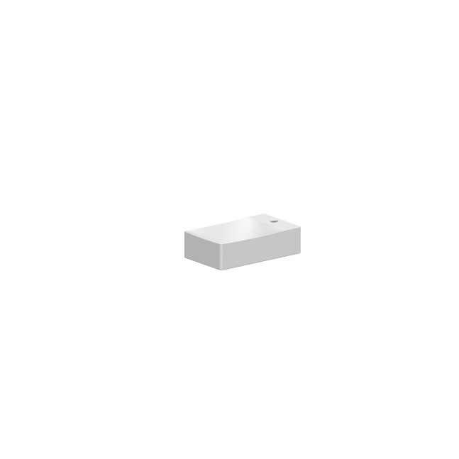 SCARABEO Soft lavabo sospeso o da appoggio con foro 38x22