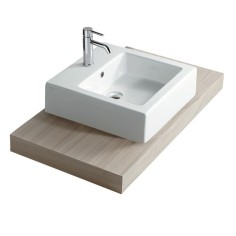GALASSIA Plus design lavabo da appoggio quadrato