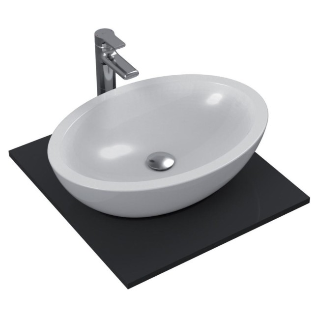 IDEAL STANDARD Strada lavabo da appoggio su piano ovale 60x42cm