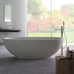 CERAMICA GLOBO Bowl vasca freestanding in Pietraluce