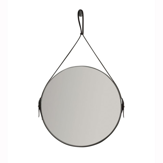 TRGCJGH Specchi da Bagno Rotondi Specchio da Parete con Cornice in Alluminio Specchio Circolare Specchio Decorativo Specchio da Trucco Specchio per Il Trucco,Silver-80cm 