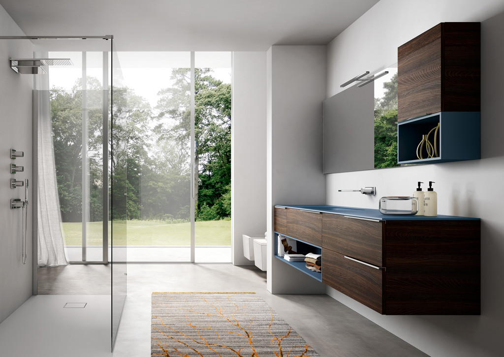 Progettazione di un bagno moderno