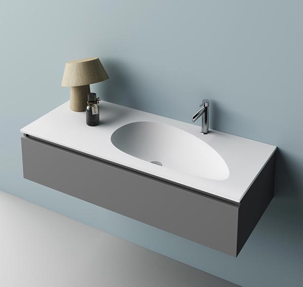 Lavabo integrato sul mobile