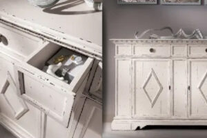 Mobili per bagno in stile shabby chic