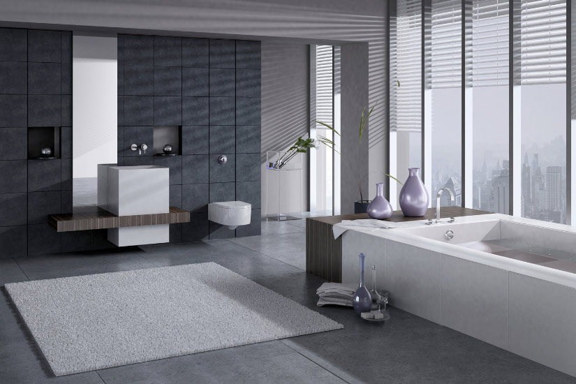 Arredamento per il bagno moderno e di tendenza